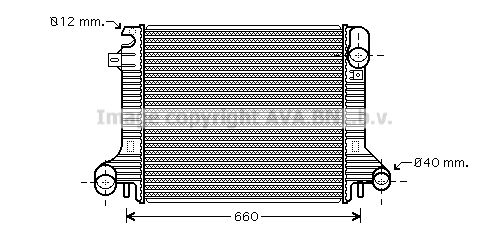 AVA QUALITY COOLING Jäähdytin,moottorin jäähdytys ME2206